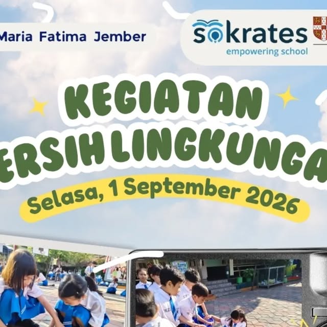 🌱🧹 BERSIH LINGKUNGAN, BERSIH HATI, SEHAT DAN NYAMAN! ✨

Hari ini, Selasa, 1 September 2026, siswa-siswi SDK Maria Fatima Jember kembali bergerak bersama dalam kegiatan Bersih Lingkungan. 🧹🌿

Bukan sekadar membersihkan halaman sekolah, t...